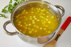 Суп с фасолью и кабачками - фото шаг 7