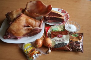 Домашняя колбаса из свиной головы - фото шаг 1