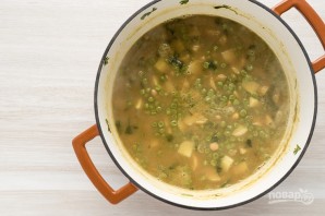 Суп-пюре из горошка и нута - фото шаг 7