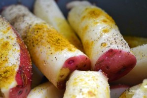 Картофель с карри в духовке - фото шаг 3