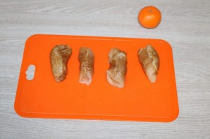 Куриные рулетики с мандарином - фото шаг 10
