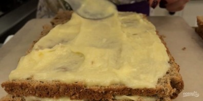 Торт "Женский каприз" с ореховыми коржами - фото шаг 10