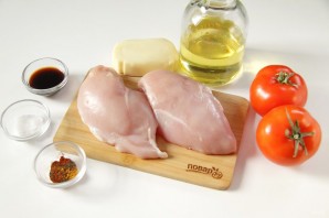 Куриные грудки с моцареллой и помидорами - фото шаг 1
