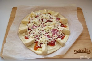 Пицца с сырными булочками - фото шаг 14