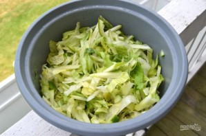 Салат с зелеными яблоками - фото шаг 4