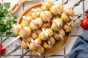 Шашлык из картофеля