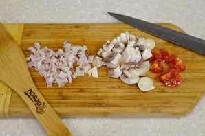 Сырники с грибами и беконом - фото шаг 4