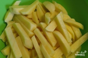Картошка с сыром сулугуни - фото шаг 1