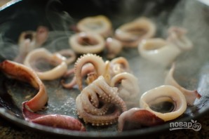 Кальмары по-корейски с овощами - фото шаг 4