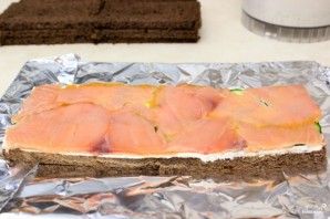 Торт с копченым лососем - фото шаг 5