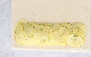 Пирог с картофелем, беконом и сыром - фото шаг 4