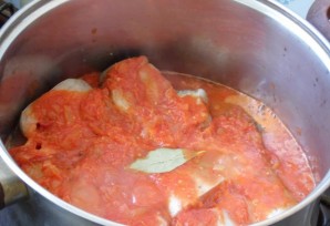 Минтай, тушеный в томатном соусе - фото шаг 7