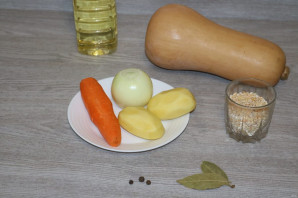 Гороховый суп с тыквой - фото шаг 1