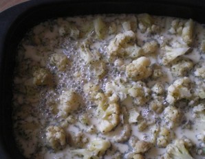 Омлет с цветной капустой в духовке - фото шаг 4