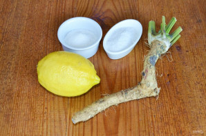 Хрен с лимоном на зиму - фото шаг 1