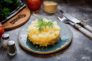 Салат с ананасами и сыром - фото шаг 7