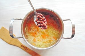 Постный суп из красной фасоли - фото шаг 6
