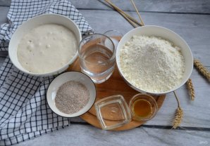 Хлеб с отрубями на закваске - фото шаг 1