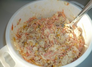 Салат с рисом и курицей - фото шаг 4