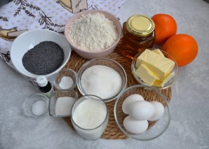 Апельсиновый кекс с маком