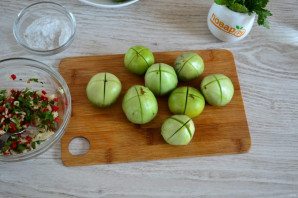 Армянчики из зелёных помидор - фото шаг 4