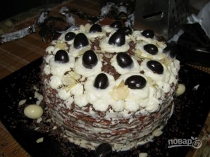 Блинный торт со взбитыми сливками - фото шаг 16