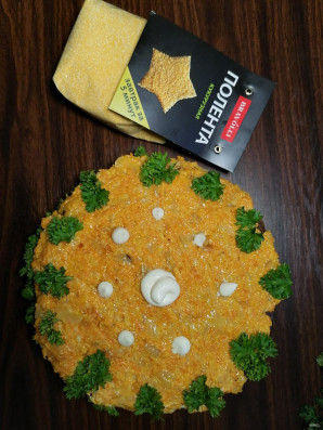 Торт из свиной печени с полентой "Bravolli" - фото шаг 10