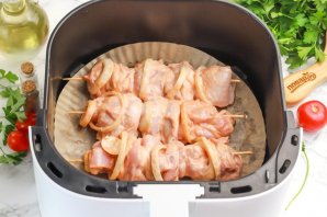 Шашлык из курицы в аэрогриле