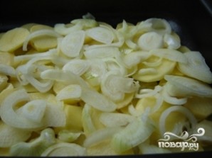 Картофель с грибами в духовке - фото шаг 5
