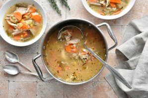 Куриный овощной суп - фото шаг 7