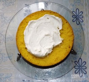 Торт бисквитный с фруктами - фото шаг 8