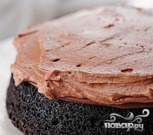 Шоколадный пирог с орехами - фото шаг 7