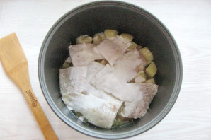 Филе судака с картофелем в мультиварке - фото шаг 9