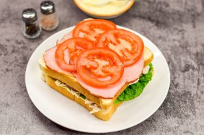 Клубный сэндвич с курицей - фото шаг 7