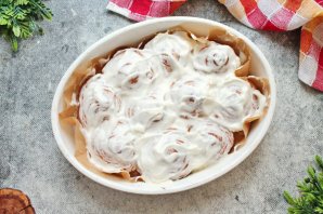 Синабоны из слоеного теста - фото шаг 8