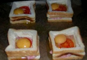 Бутерброды с яйцом и колбасой - фото шаг 4