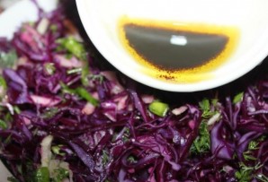 Салат к шашлыку из капусты - фото шаг 9