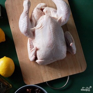Новогодний цыпленок с финиками - фото шаг 1