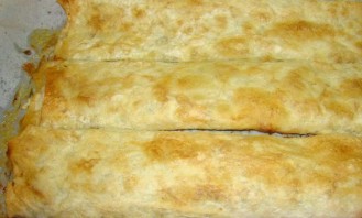 Армянский лаваш с сыром в духовке - фото шаг 3