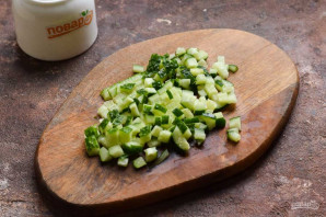 Салат из крабовых палочек без кукурузы - фото шаг 3