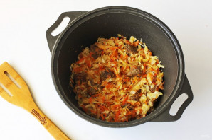 Рис с квашеной капустой и мясом - фото шаг 7