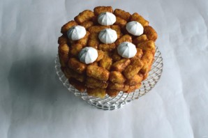 Торт из кукурузных палочек со сгущенкой - фото шаг 5