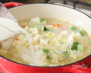 Молочный суп с овощами - фото шаг 3