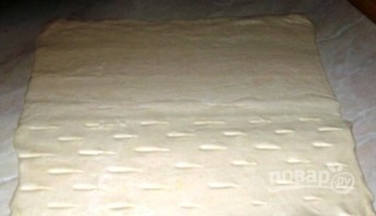 Слоеное бездрожжевое тесто с вишней - фото шаг 1