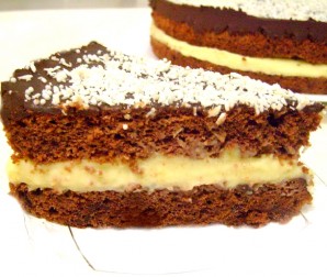 Шоколадно-кокосовый торт - фото шаг 7