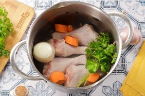 Куриный суп с рисом - фото шаг 6