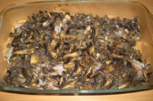 Рыба с грибами в духовке - фото шаг 3