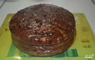Шоколадный торт со сметанным кремом - фото шаг 7