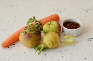 Салат с репой и морковью - фото шаг 1