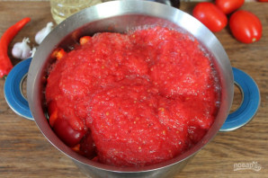 Баклажаны с красным перцем и чесноком на зиму - фото шаг 4